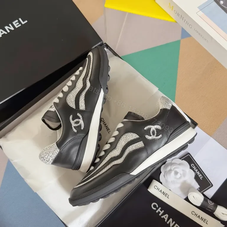 View 6 of Chanel-Inspired Luxury Sneakers: Premium Comfort & Style