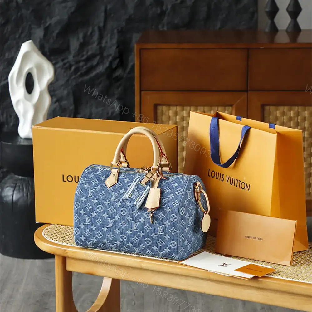 View 9 of 高仿LV*Speedy Dandouliere30系列M14430寧丹牛仔單肩包免檢版
