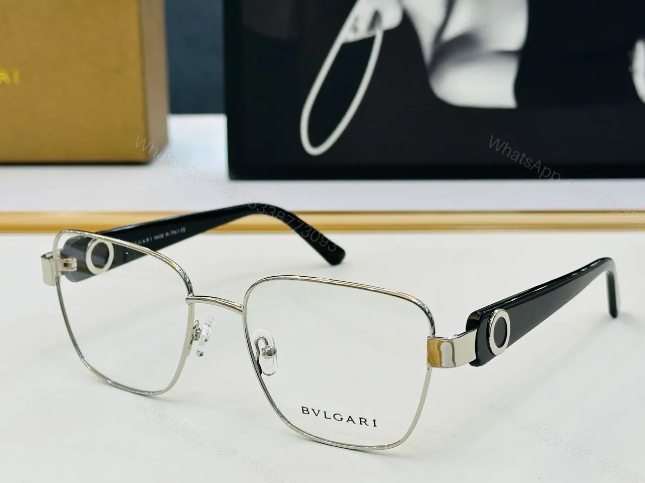 View 6 of Gold-Black Oval Eyewear: Premium Italian Craftsmanship