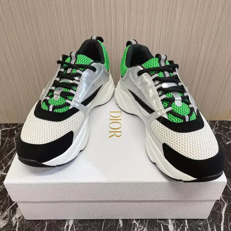 View 2 of B22 SNEAKER TECHNICAL MESH WITH AND CALFSKIN – CD130