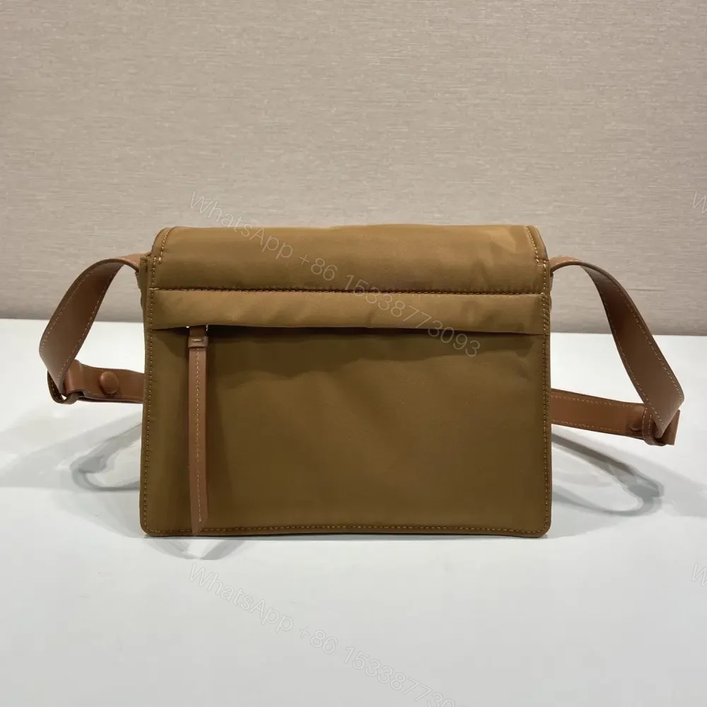 View 2 of 高仿Prada*RE-Nylon系列1BD313尼龍郵差包棕色小號免檢版