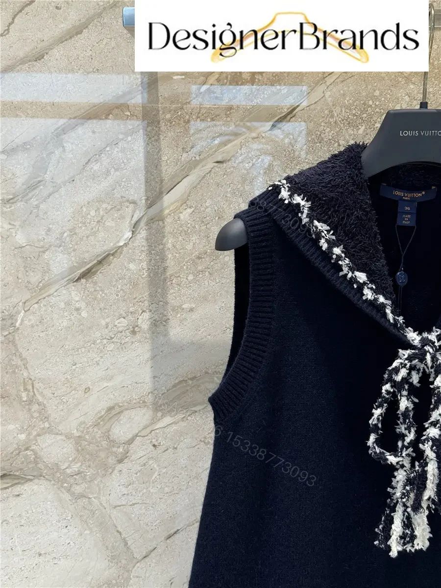 View 4 of Louis Vuitton Sailor-Collar Knitted Dress