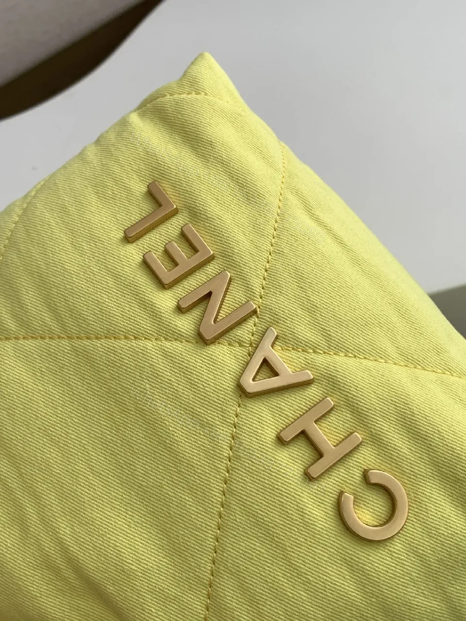 View 7 of Lemon Yellow Quilted Puff Bag: Luxe Crossbody Shine
