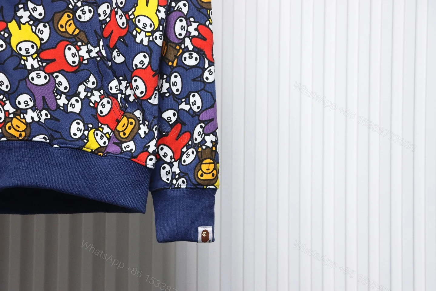 View 7 of BAPE Melody Full Printing Double Hat Hoodie