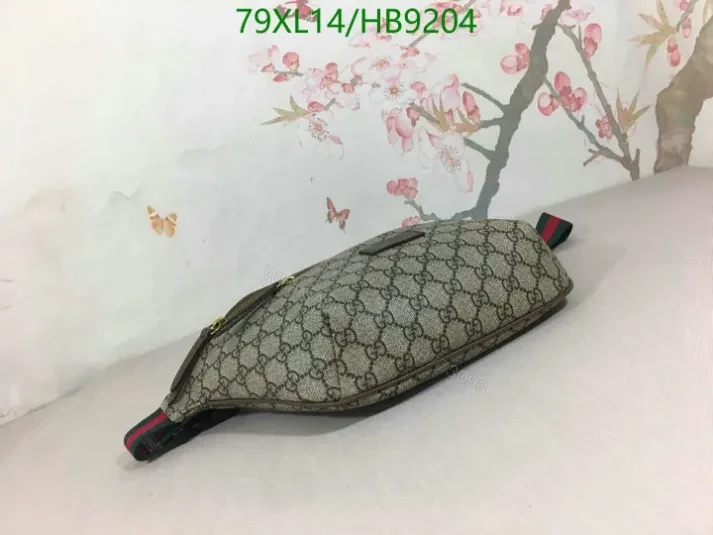 View 2 of Gucci Faux Supreme GG Beige Belt Bag HC5548 – Designer High-Quality Waist Bag
