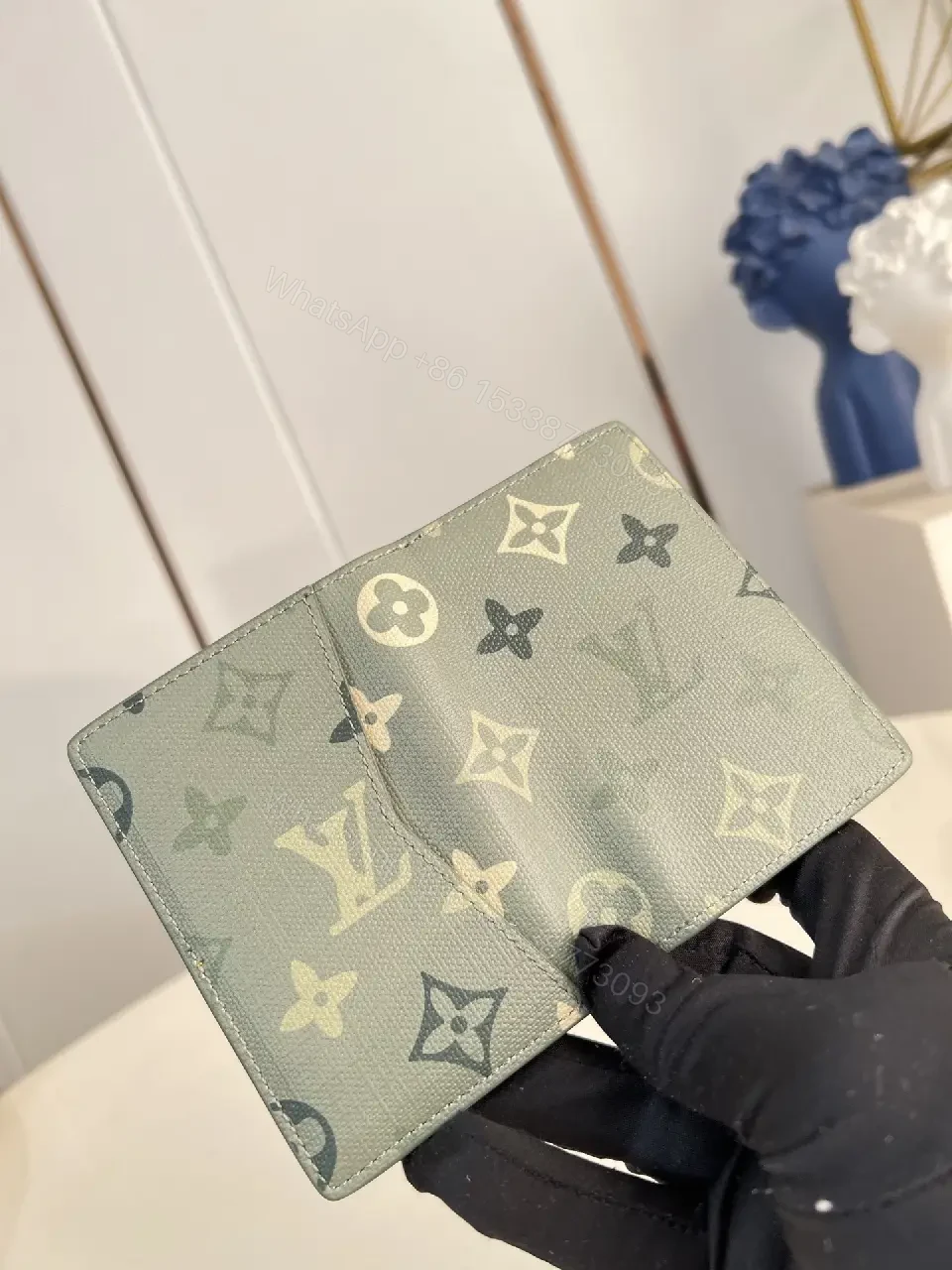 View 6 of Monogram Shine Wallet: Compact, Luxe Card Holder
