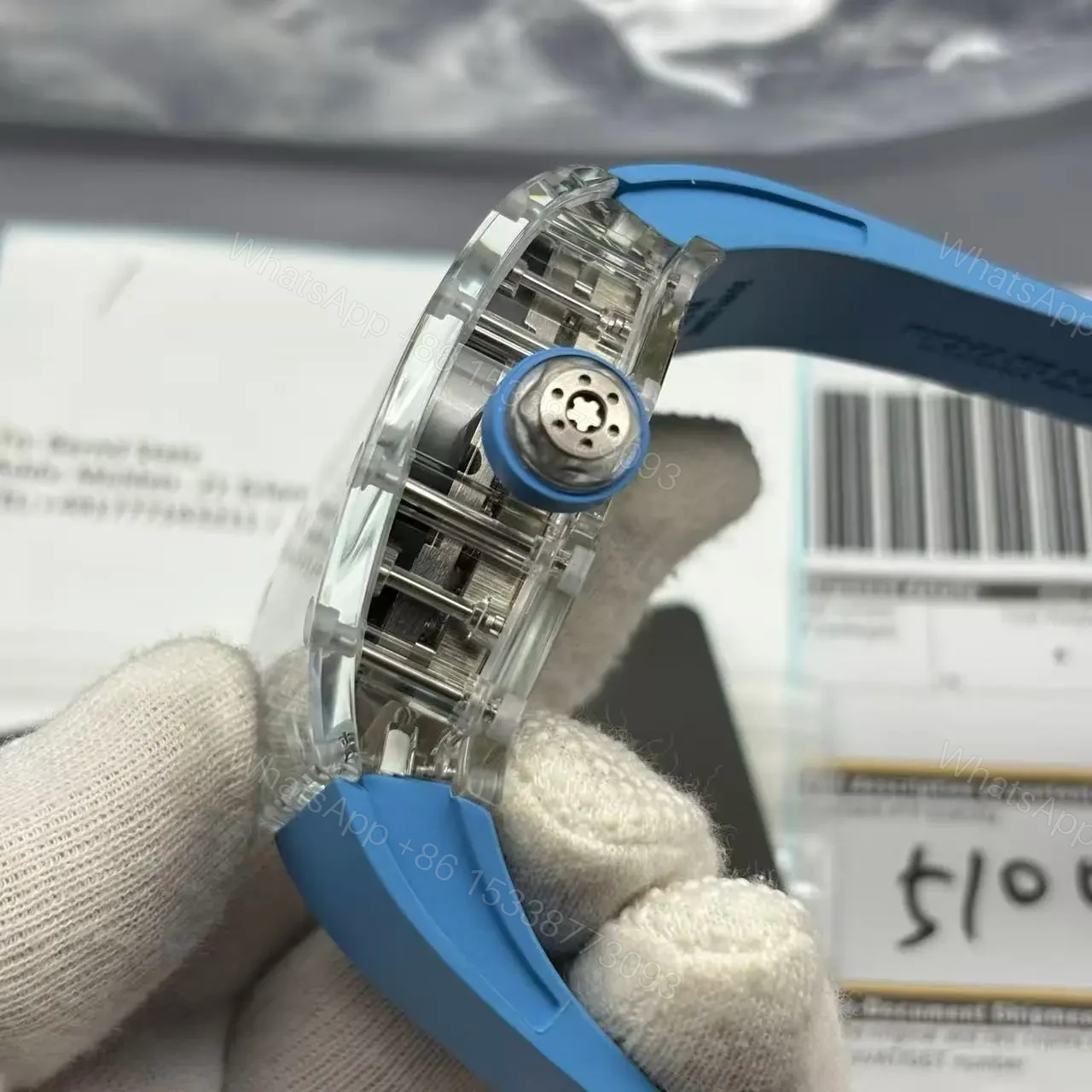 View 6 of Richard Mille Swiss Made Clone RM 53-02 Real Sapphire Edition