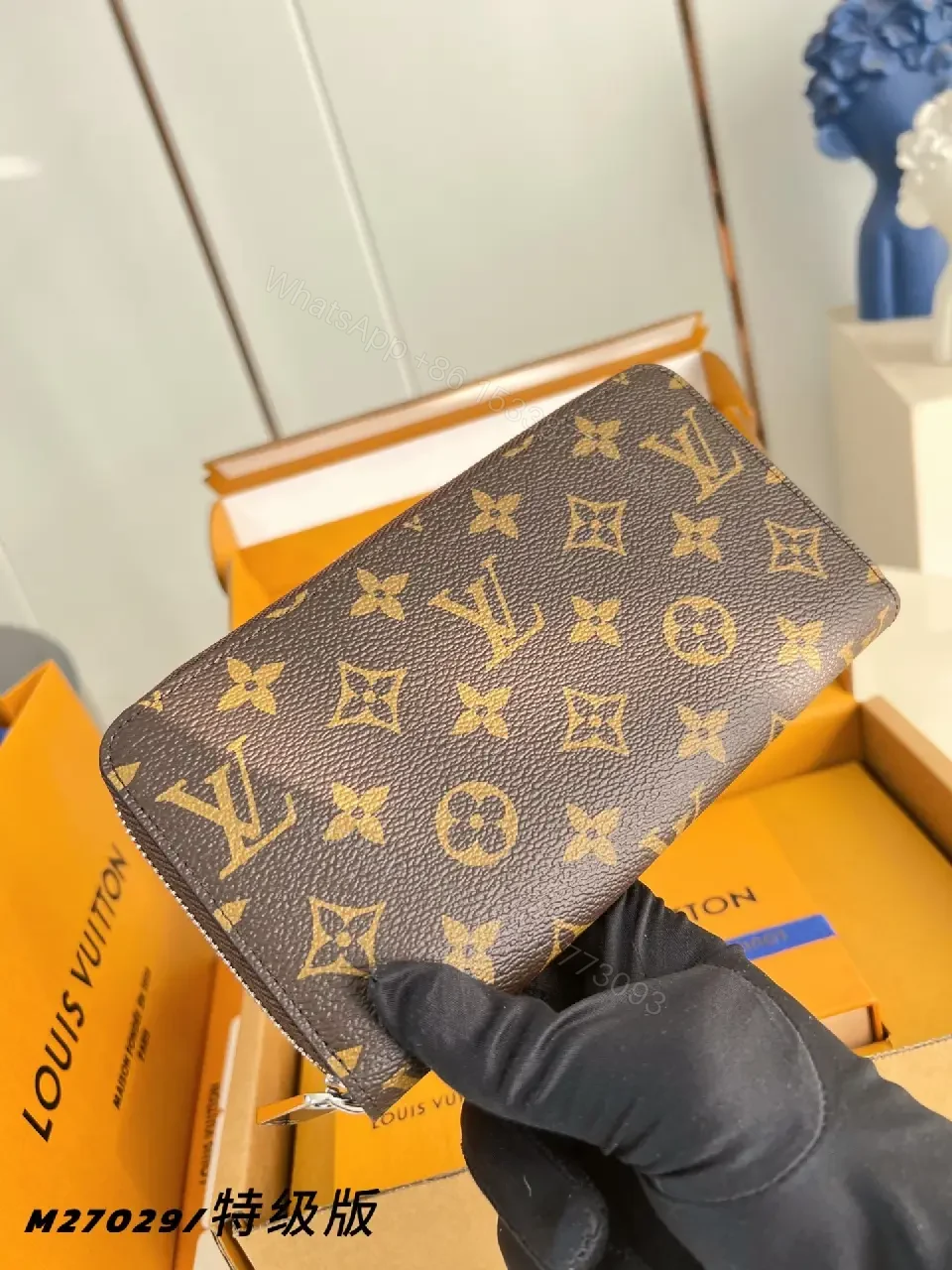 View 6 of Monogram Leather Wallet: Compact Luxury, Everyday Elevation