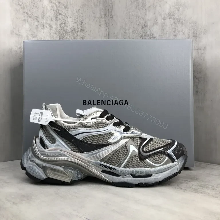 Chunky Tech-Driven Luxe High-Tops with Metallic Accents — view 1