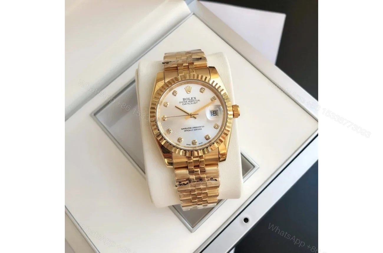 View 4 of Replica Rolex Datejust RG/RG Jub Sliver/Dial 36/28 mm