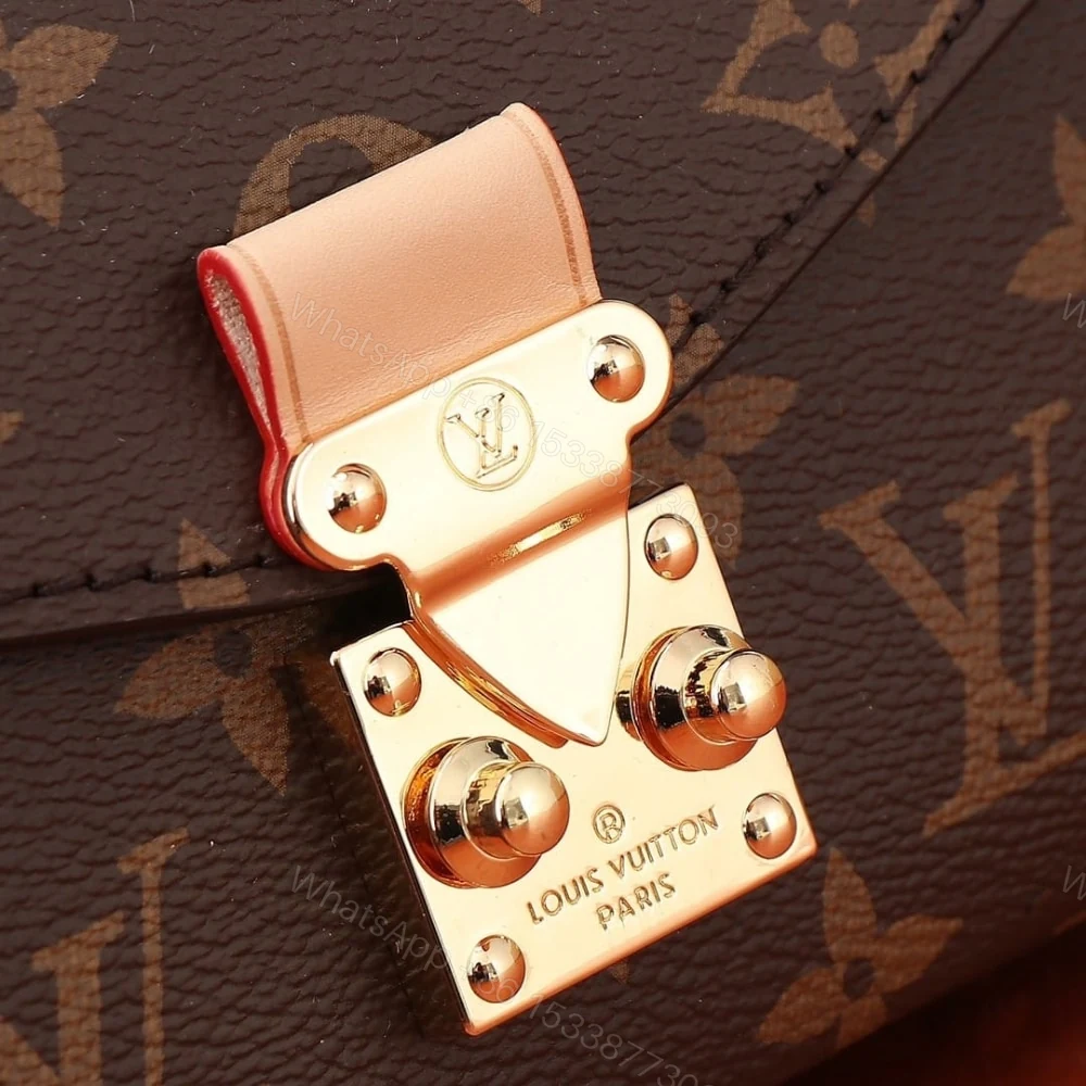 View 7 of Louis Vuitton Pochette Métis East West Bag Monogram Brown 22Cm M46279