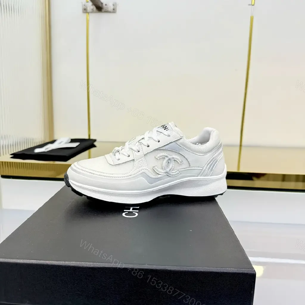 View 9 of White Canvas-Trim High-Top Sneakers with Subtle Luxe Details