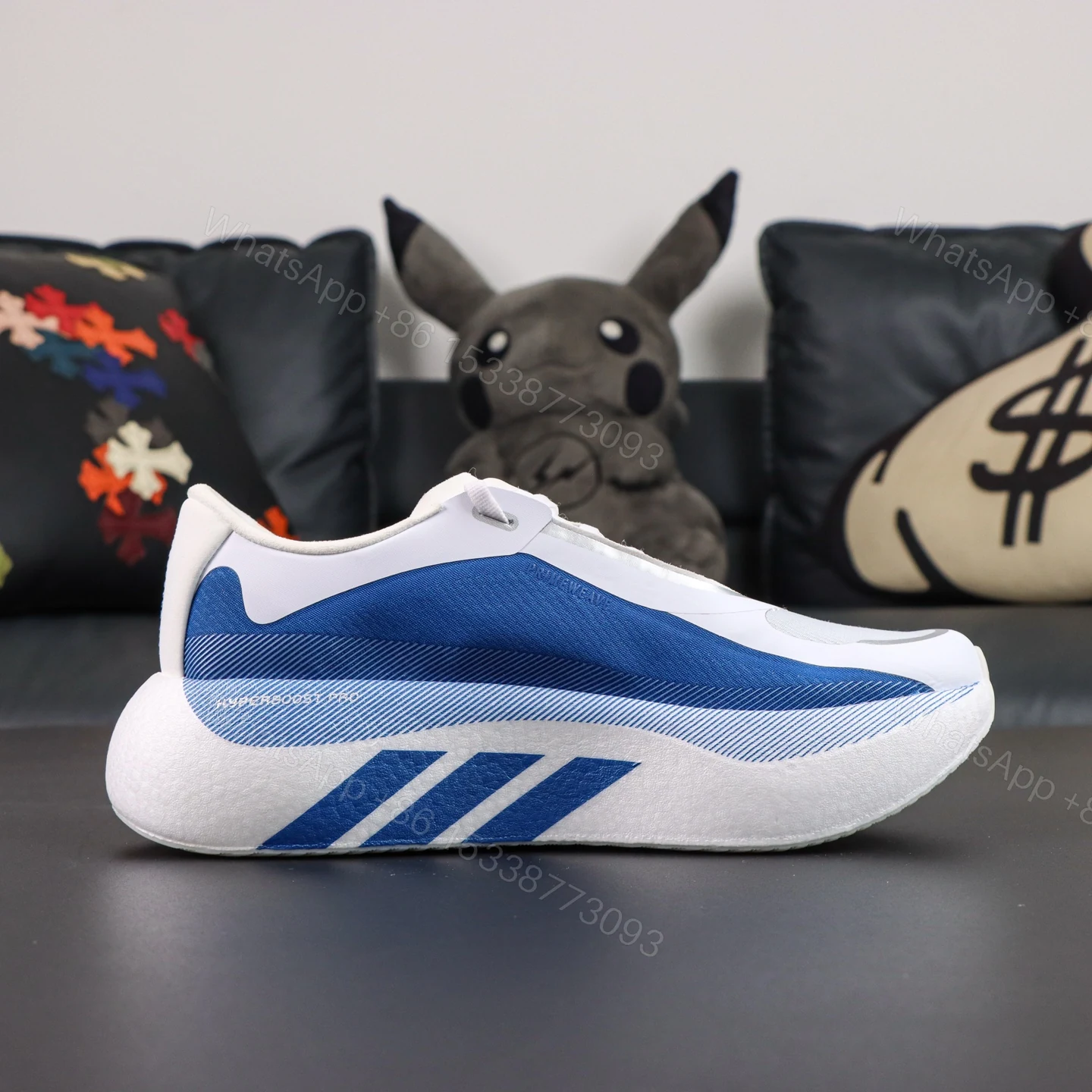 View 2 of adidas Hyperboost Edge White Blue