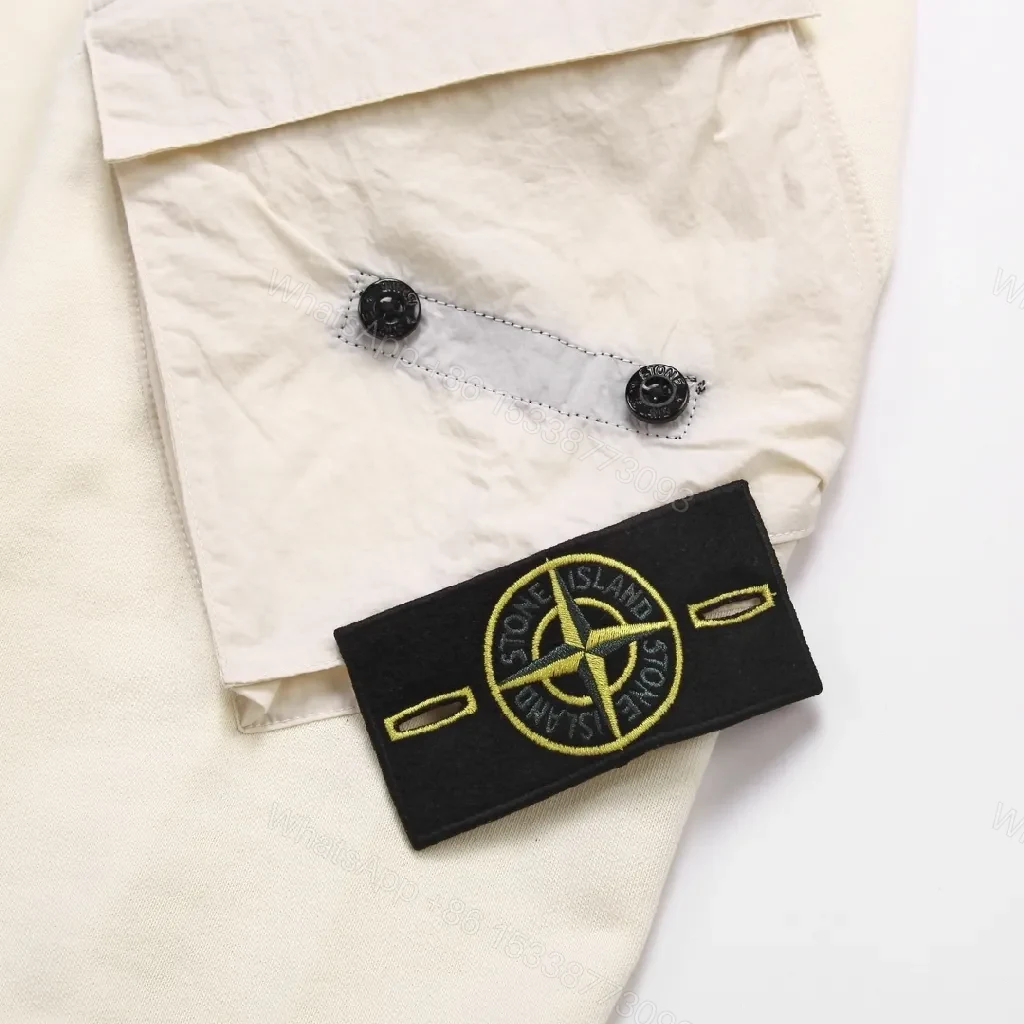 View 2 of Minimalist Off-White Cotton-Jersey Crewneck with Arm Panels