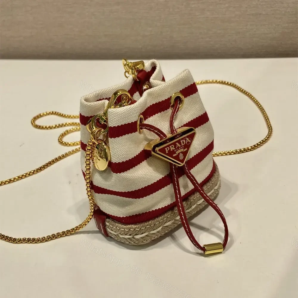 View 3 of 高仿Prada*Mariner系列1NR16H水桶包紅色Mini免檢版