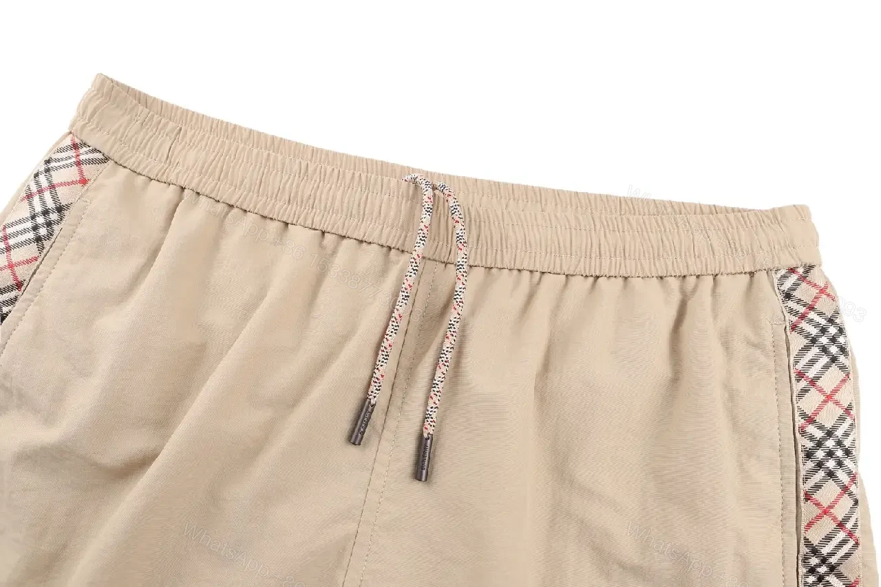 View 9 of Beige Shorts Canvas Casual Drawstring Shorts