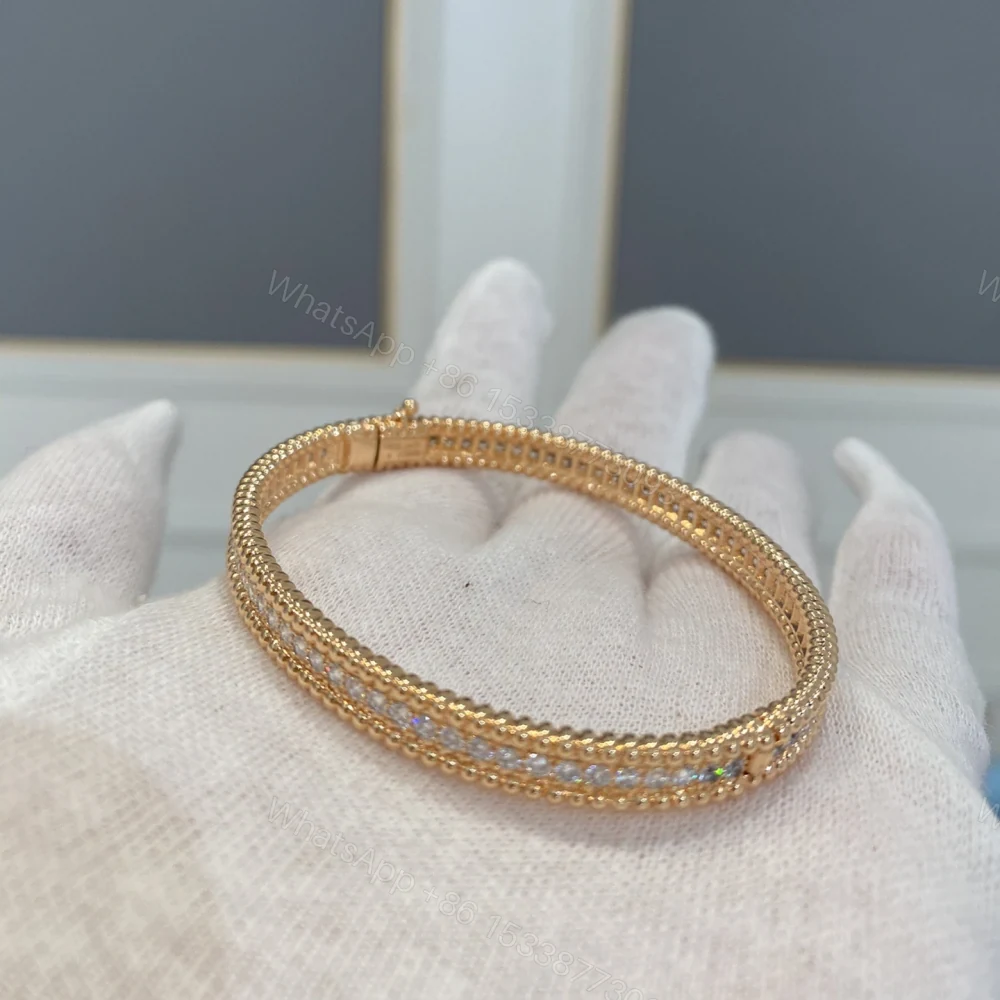 View 4 of 高仿首飾VanCleef&Arpels*RP27D00單排鑲鑽玫瑰金手鐲