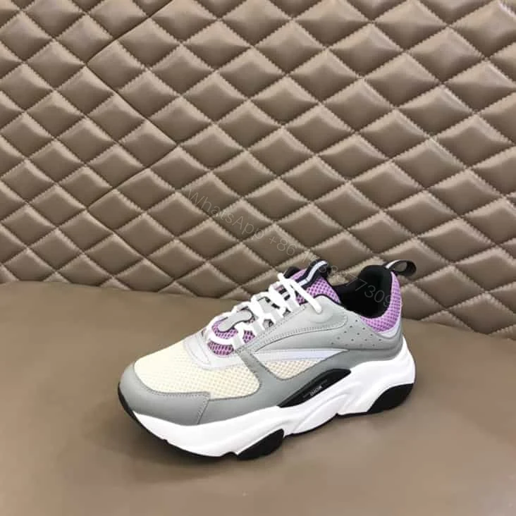 View 3 of B22 SNEAKER TECHNICAL MESH WITH AND CALFSKIN – CD95