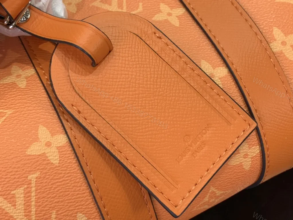 View 2 of Vibrant Orange Louis-Style Satchel: Bold Everyday Luxe Bag