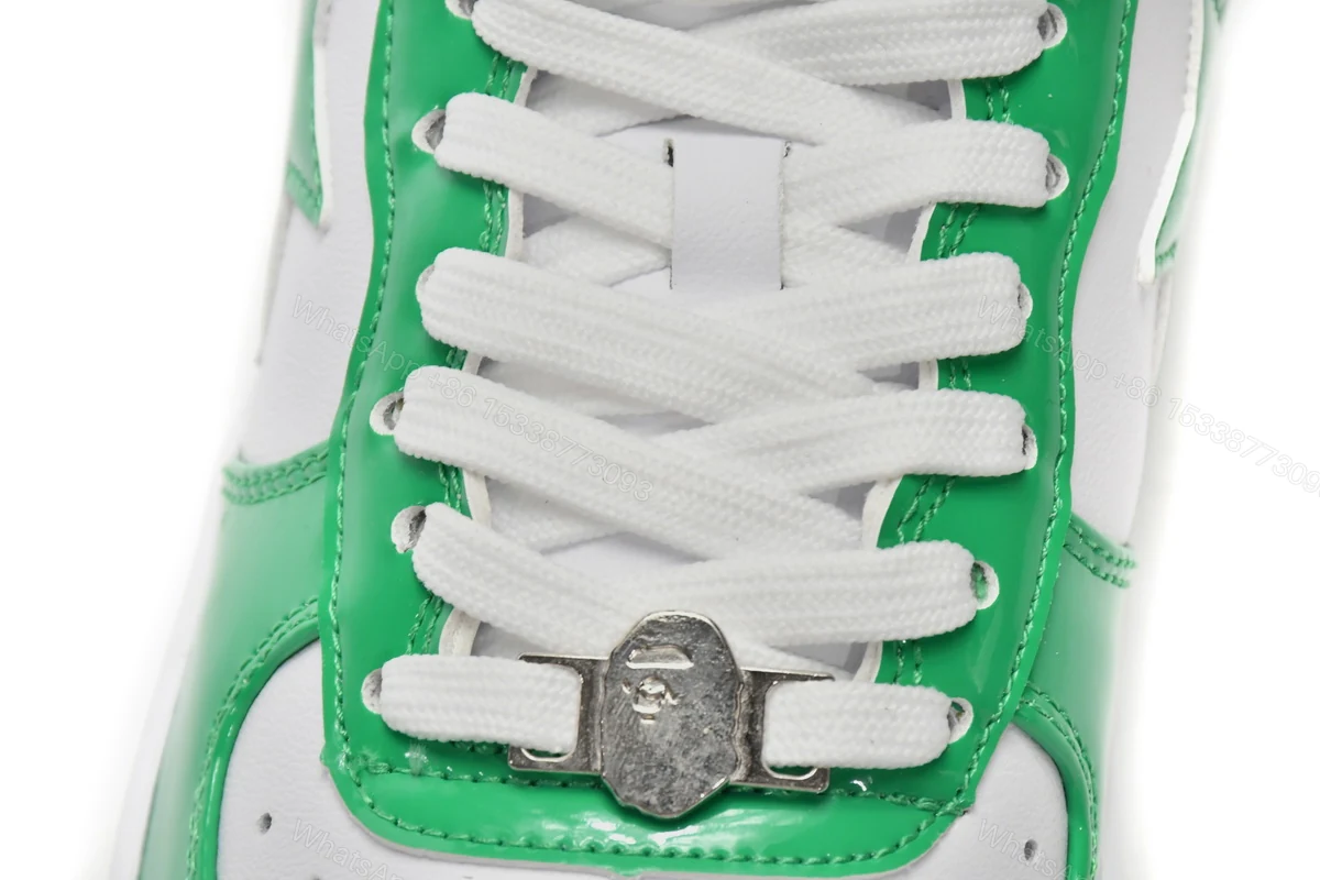 View 5 of Cheap Fake BapeSta White Green 1H70-191-001
