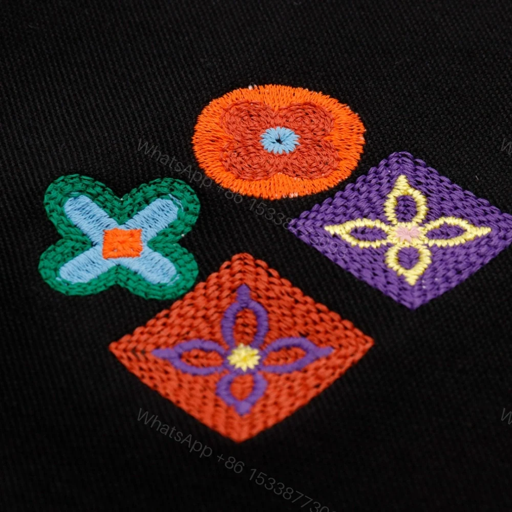 View 8 of 高仿LV*SS23系列1AFR0037彩標刺繡POLO衫黑色