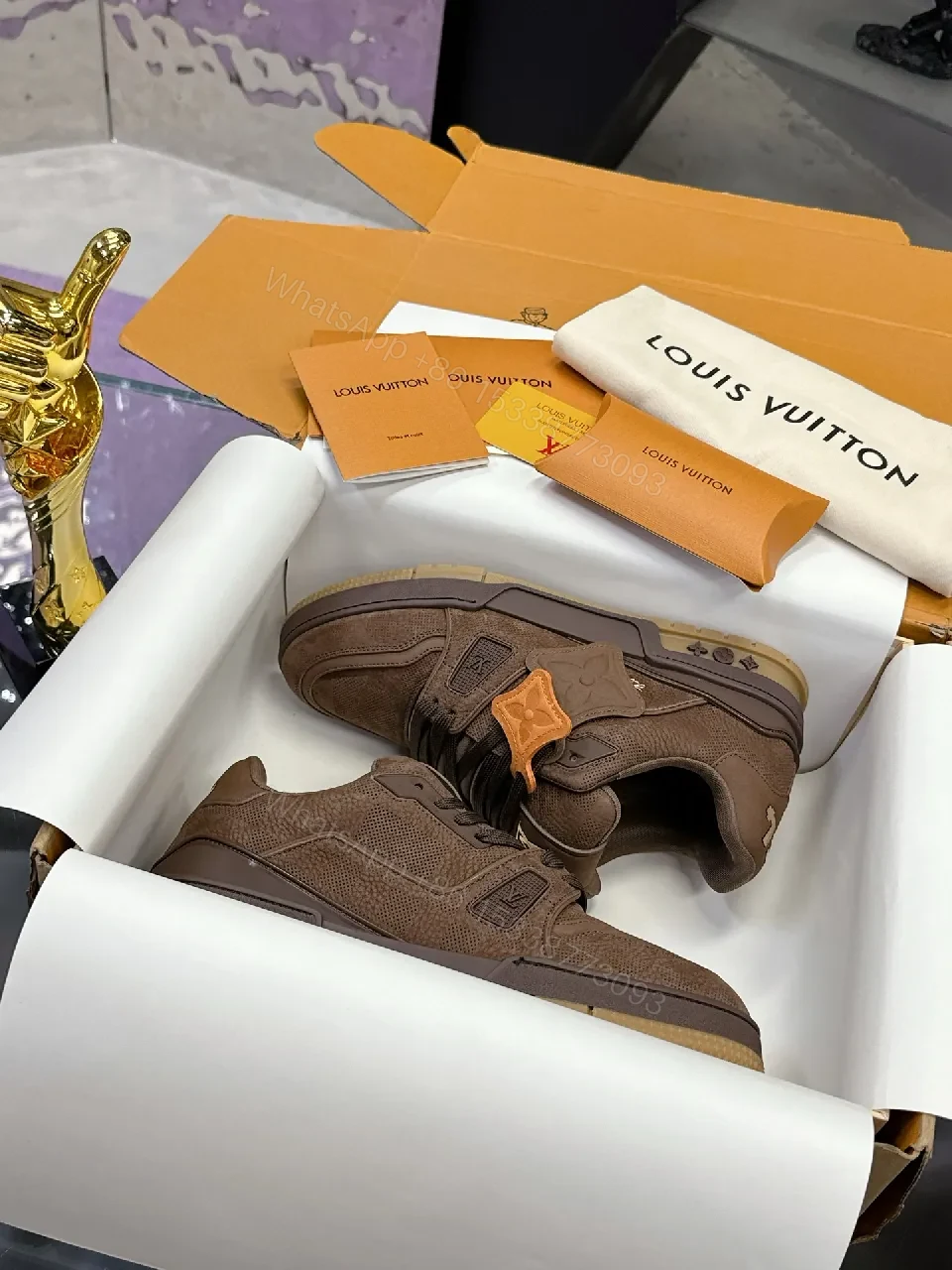 View 2 of Brown Suede Mesh Luxury Sneaker | All-Day Comfort, Subtle Luxury