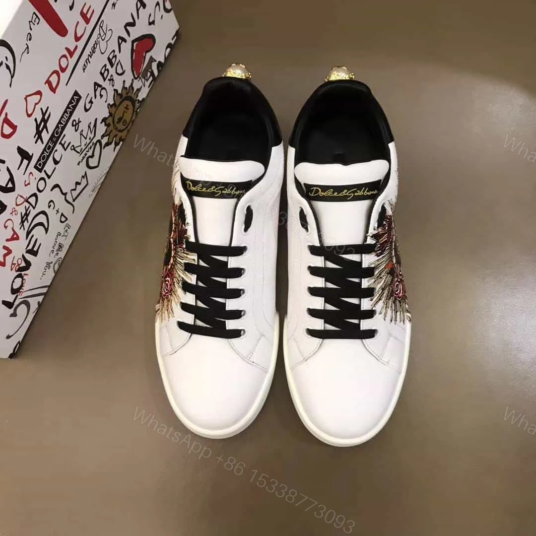 View 8 of DOLCE & GABBANA PRINTED CALFSKIN PORTOFINO SNEAKERS – DG5