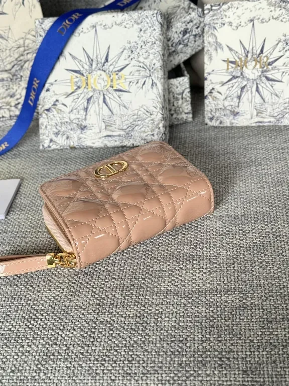 View 5 of blush pink Dior Oblique Cardholder: Compact Luxury Wallet