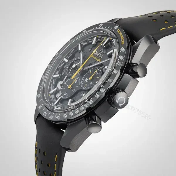 View 10 of Replica Omega Speedmaster Men Automatic Black Leather Watch O31192443001001
