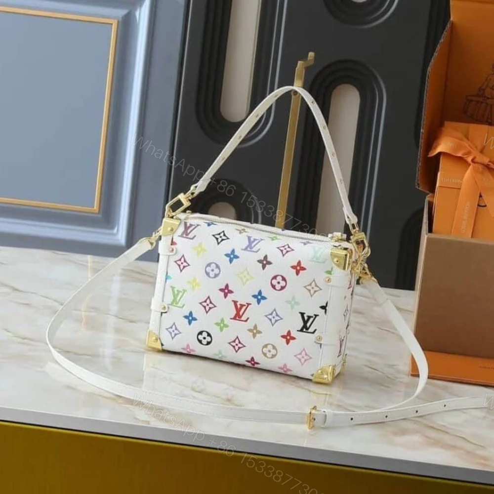 View 2 of Louis Vuitton X Takashi Murakami Side Trunk MM Multicolore Blanc 23Cm M14046