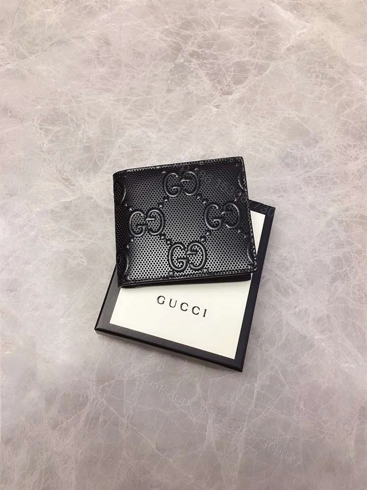 View 3 of eBay Gucci Men’s Black GG Embossed Leather Wallet – WGR038