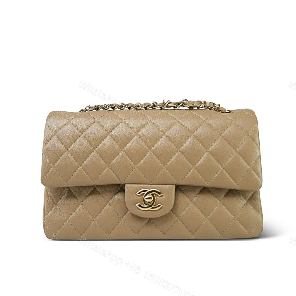 Chanel Classic Flap Beige Gold Hardware 33Cm — view 1