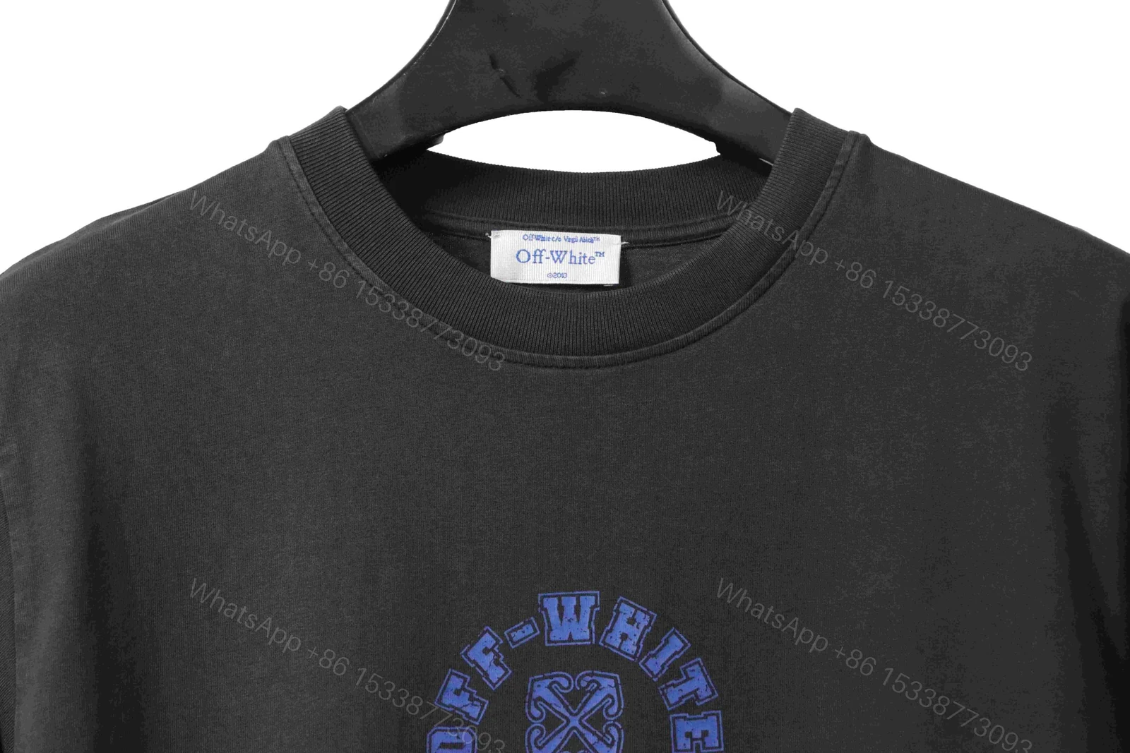 View 5 of Off-White C/O Virgil Abloh Crackled Print T-Shirt