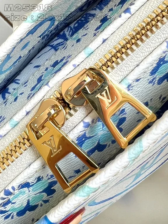 View 6 of Light-Blue Canvas Satchel: Elegant Structured Everyday Carry
