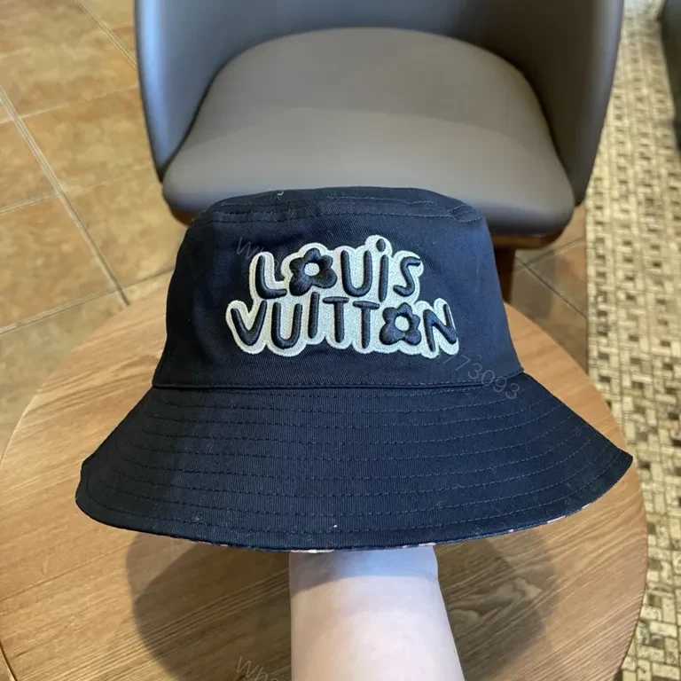 View 4 of Color-Shift Monogram Bucket Hat (Multicolor LV-Inspired)