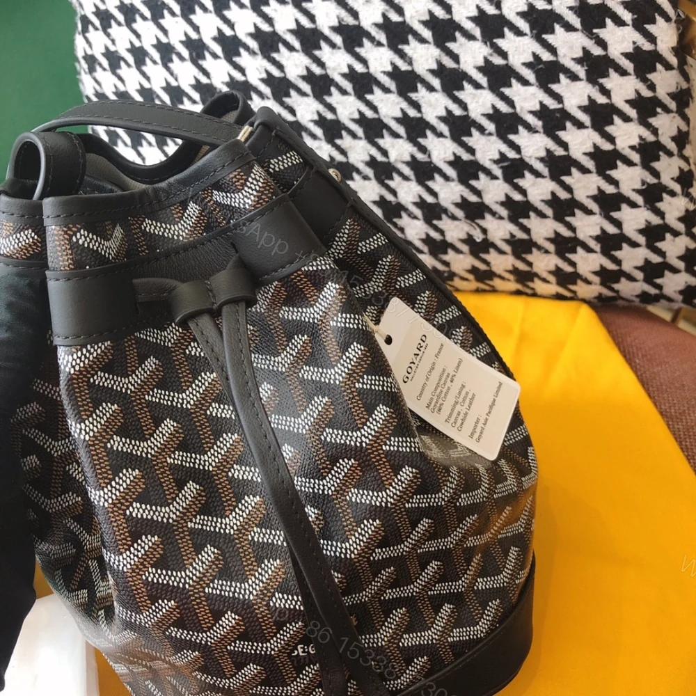 View 4 of 高仿Goyard*PEFLOT6抽繩水桶包黑色免檢版