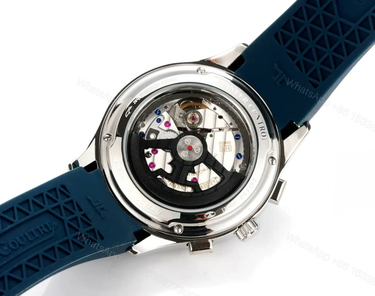 View 8 of Jaeger LeCoultre Beichen Blue Watch Rubber Strap Ultimate 42MM JLC-POL-BLU-RUB-42