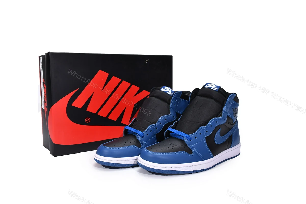 View 2 of Air Jordan 1 High OG Dark Marina Blue 555088-404