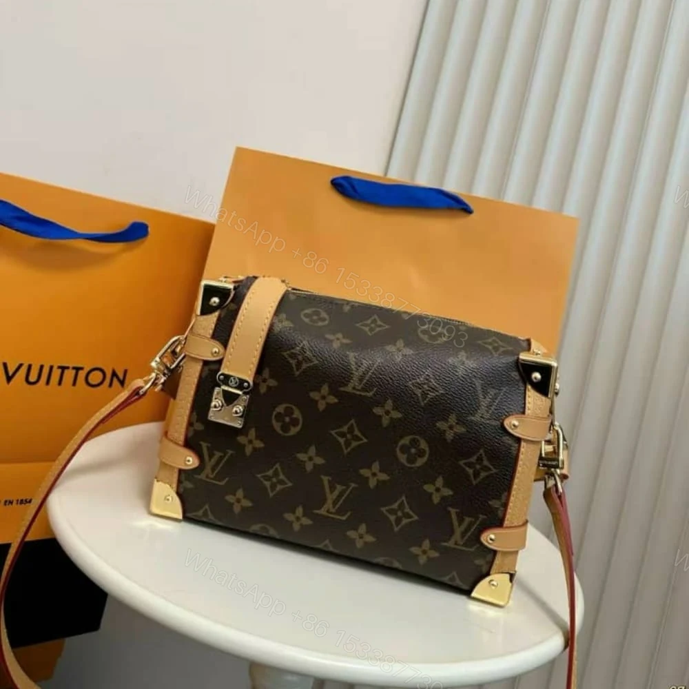 View 3 of Louis Vuitton Side Trunk Monogram MM Brown 23Cm