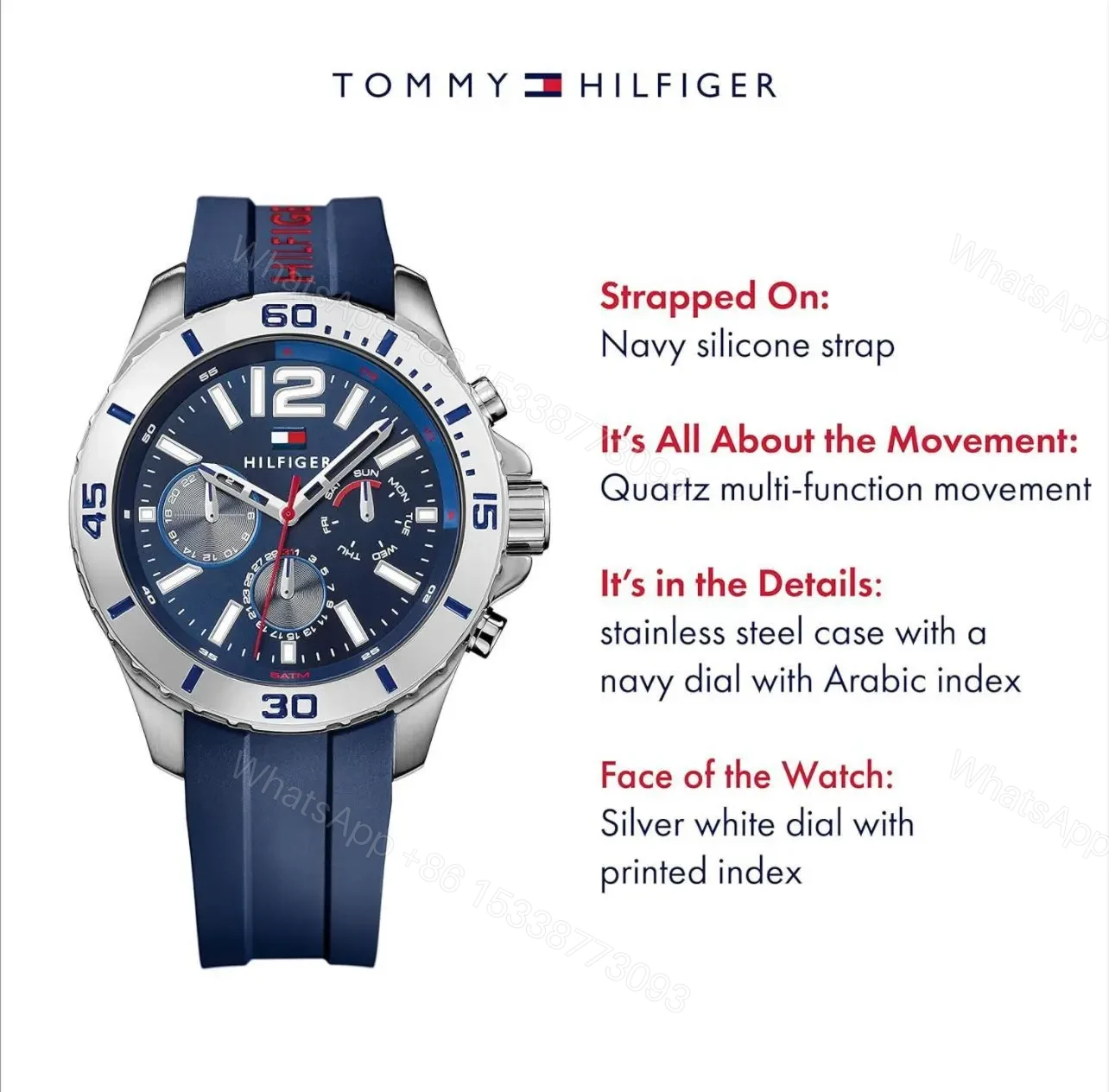 View 2 of Tommy Hilfiger For Men Original Model TH1791142 7AA Premium Collection