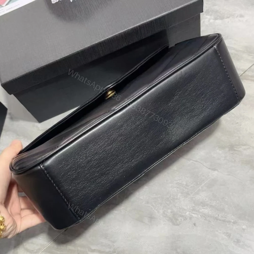 View 3 of Saint Laurent Loulou Medium Chain Bag Black 29Cm 801439AAEAX1000