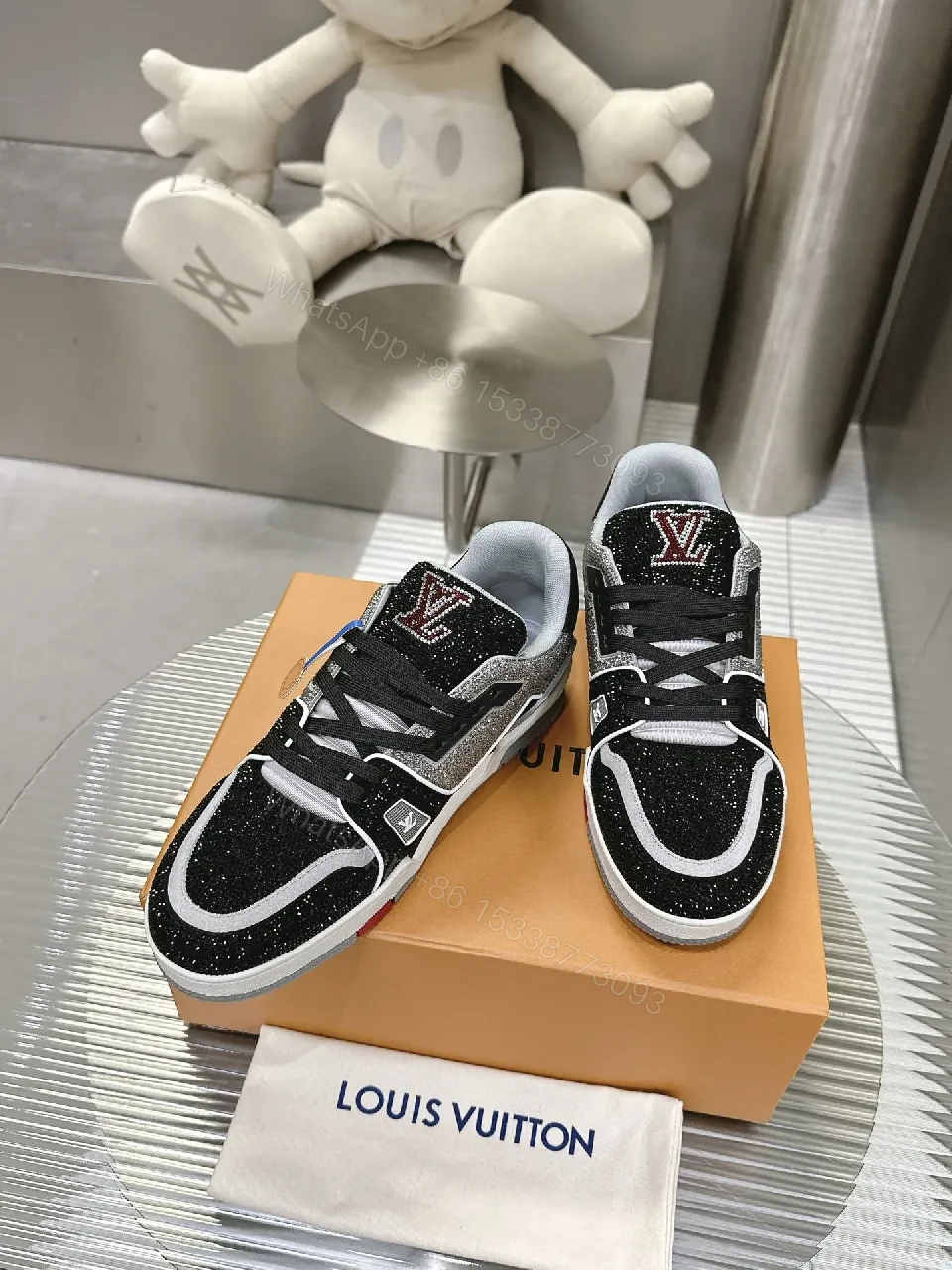 View 8 of Glittery-Luxe Urban Sneaker: Premium, ComfortFit, Statement Pair