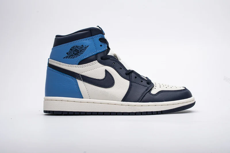 View 2 of Air Jordan 1 Retro High Obsidian UNC 555088-140