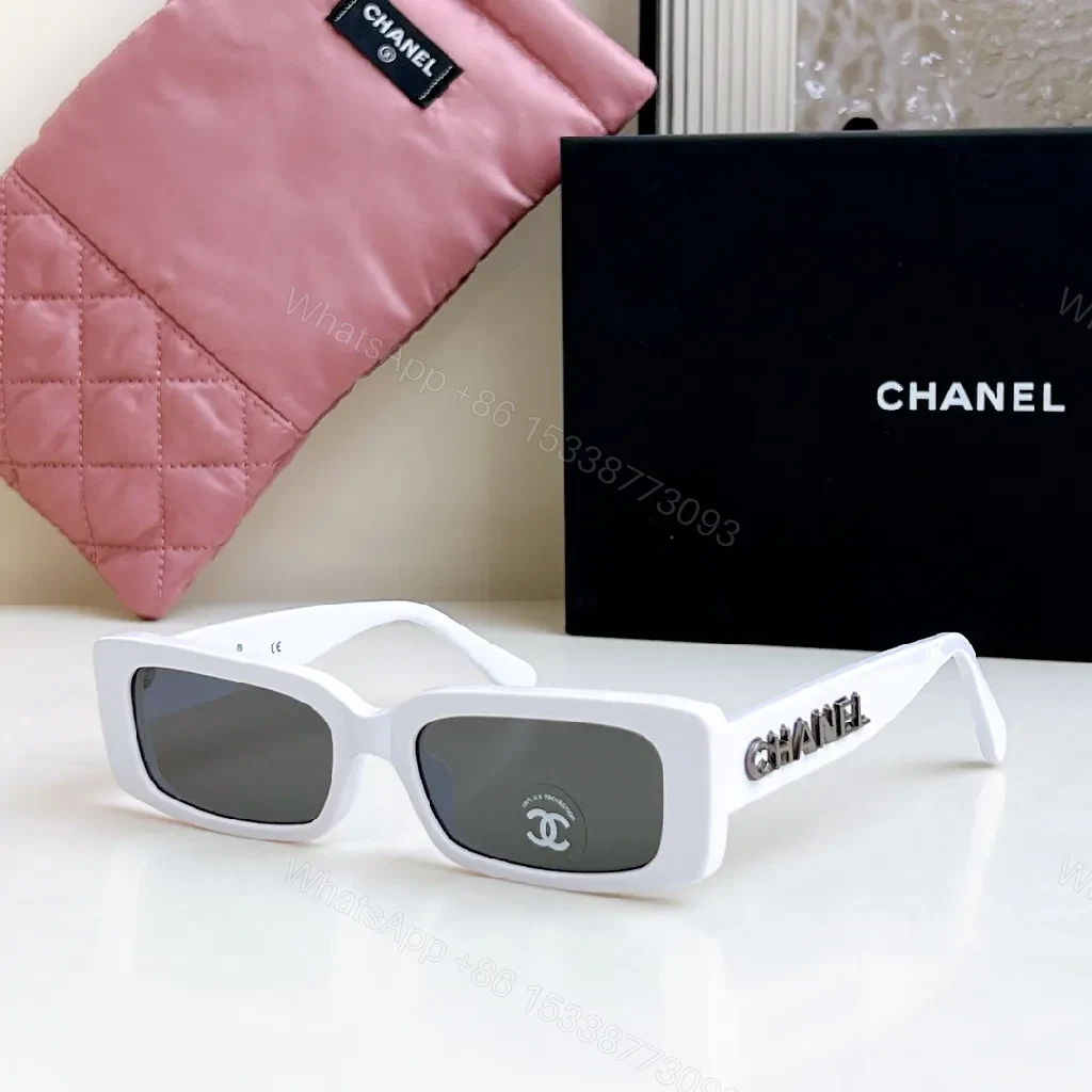 View 7 of White Acetate Square Sunglasses — Bold Luxe, Polarized UV400