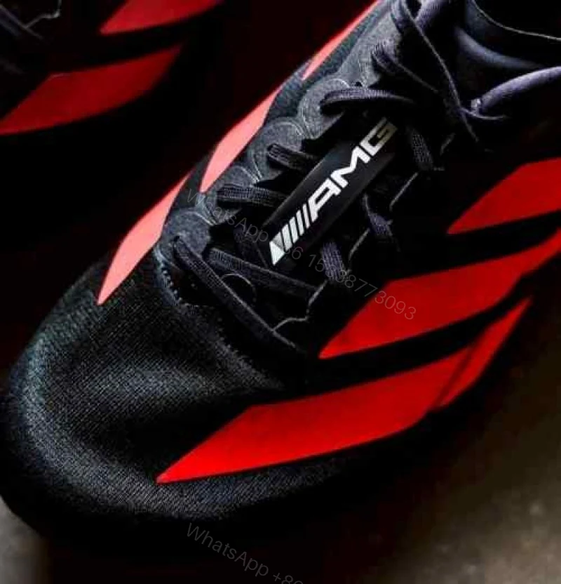 View 4 of First Copy Adidas Black Red Men’s Sneakers For Men