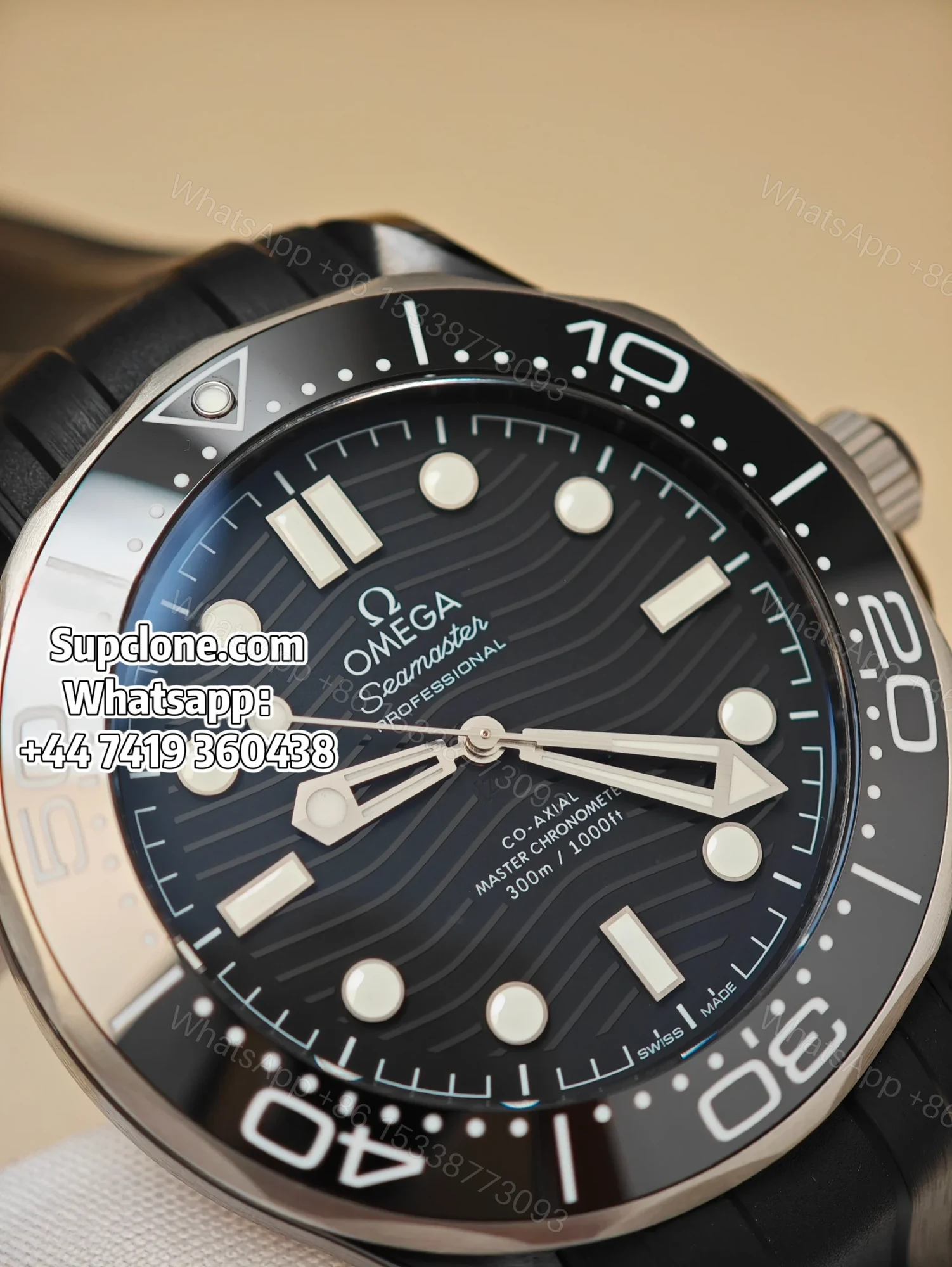View 5 of Omega Super Clone Seamaster Diver 300M 43.5mm Titanium Ceramic