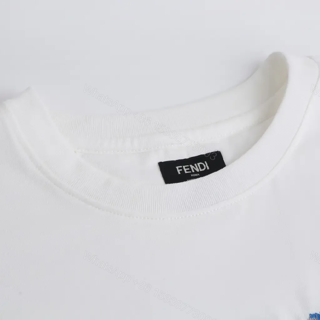 View 9 of White Cotton Graphic Tee — Bold Logo, Elevated Casual