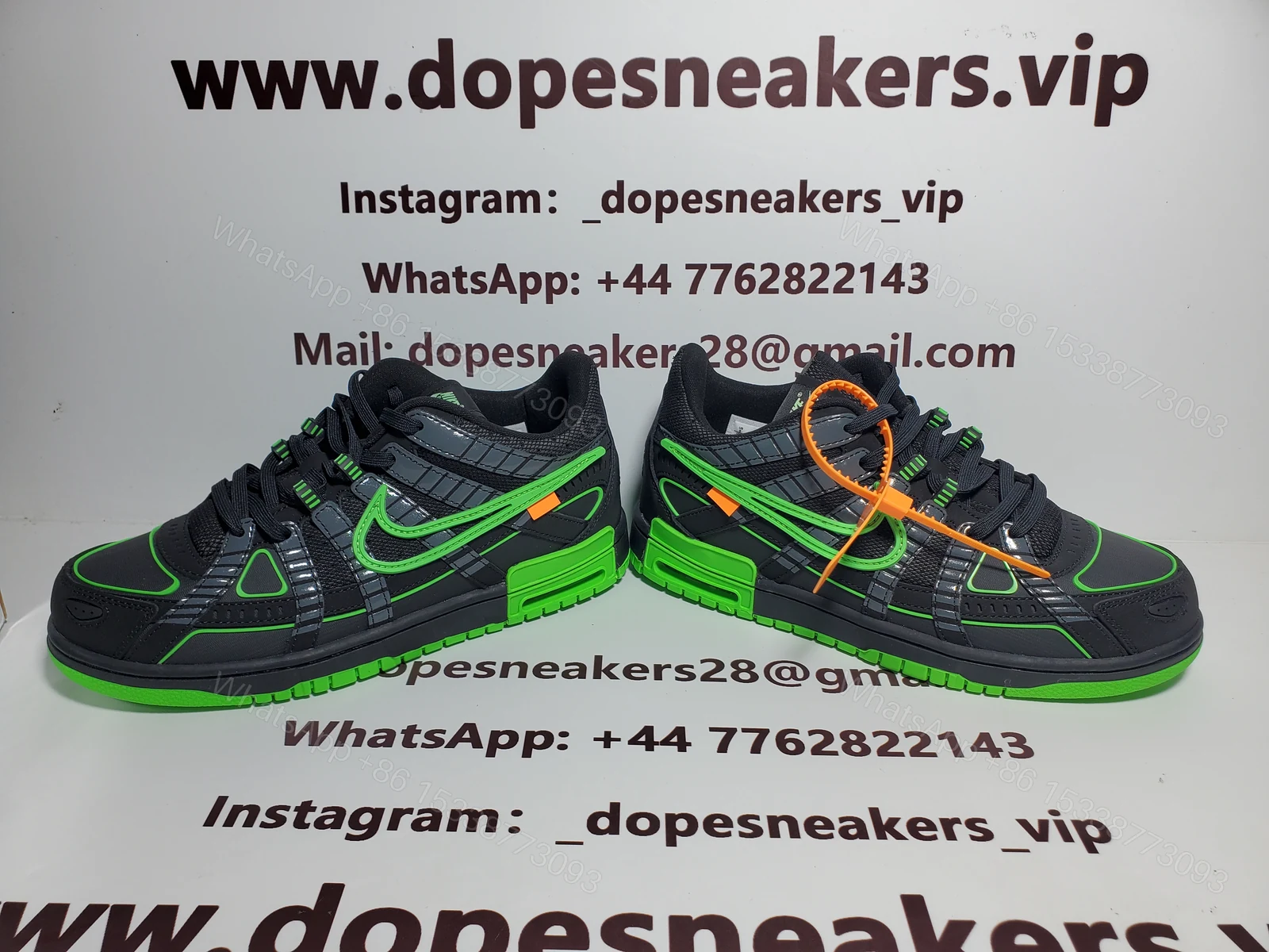 Nike Air Rubber Dunk Off-White Green Strike CU6015-001 — view 2