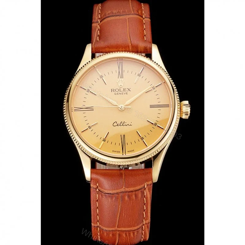 View 2 of Superclone Rolex Cellini Gold Dial REP016798