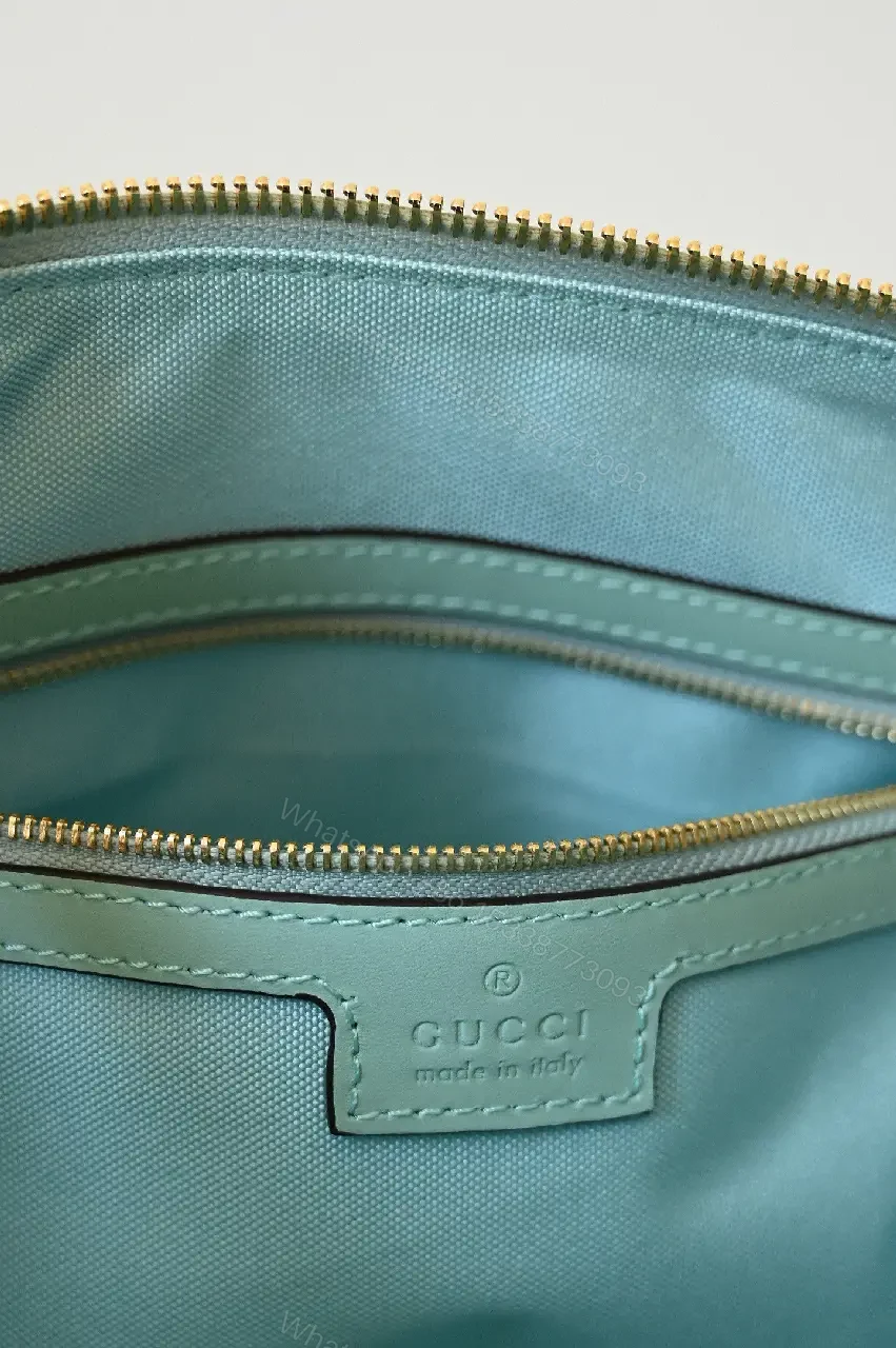 View 7 of Soft Mint GG Weekender Bag: Luxe Travel Carryall